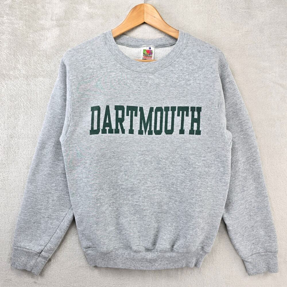 Vintage‎ Dartmouth University Crewneck Sweatshirt Men Small Gray College Y2K 90s